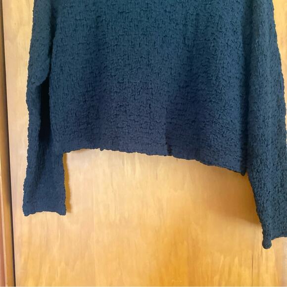 NWT Future Collective Black Textured Crop Top - Picture 5 of 13